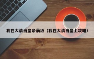 我在大清当皇帝满级（我在大清当皇上攻略）